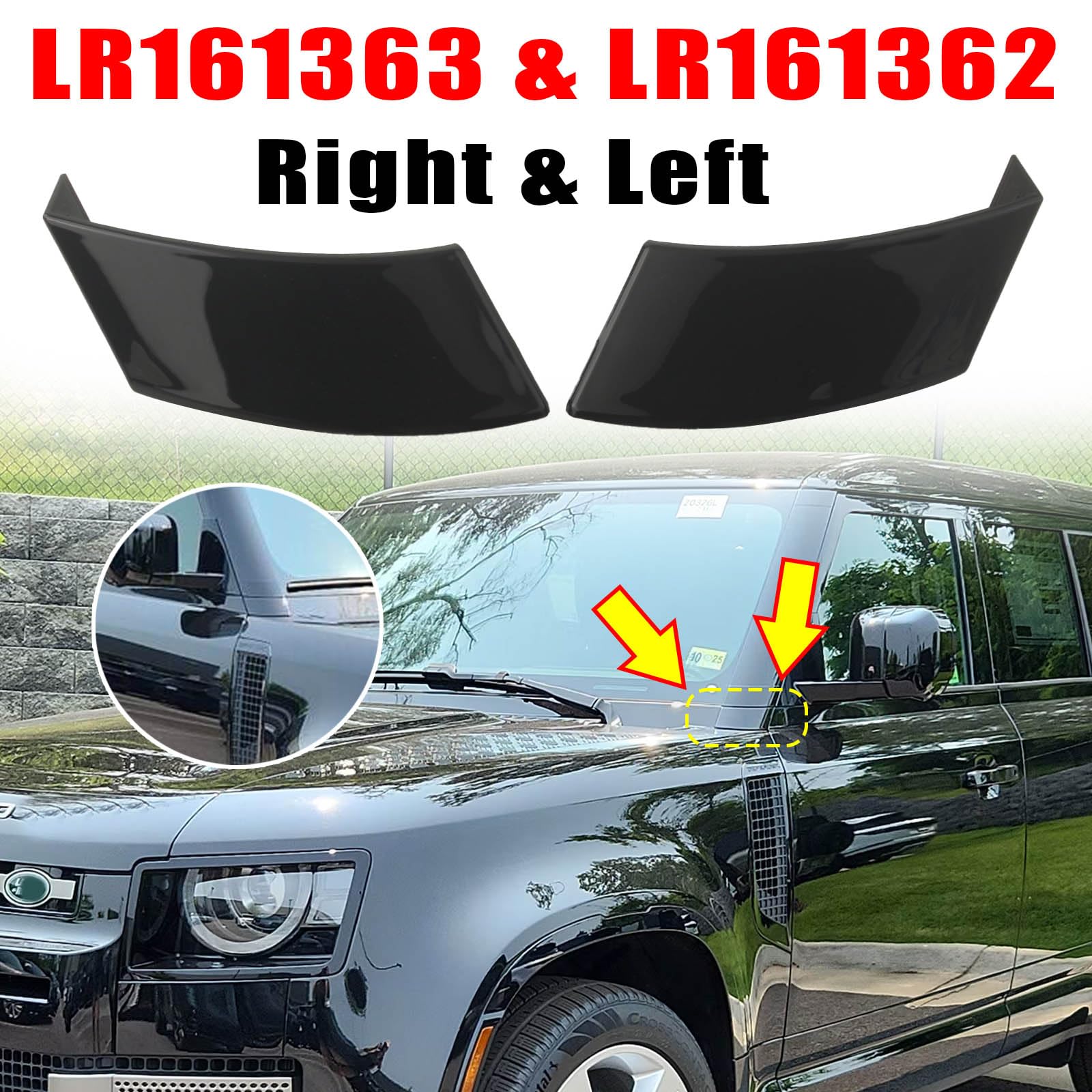 Amazon.com: FINMOKAL Left Right Side A-Pillar Front Molding Outer